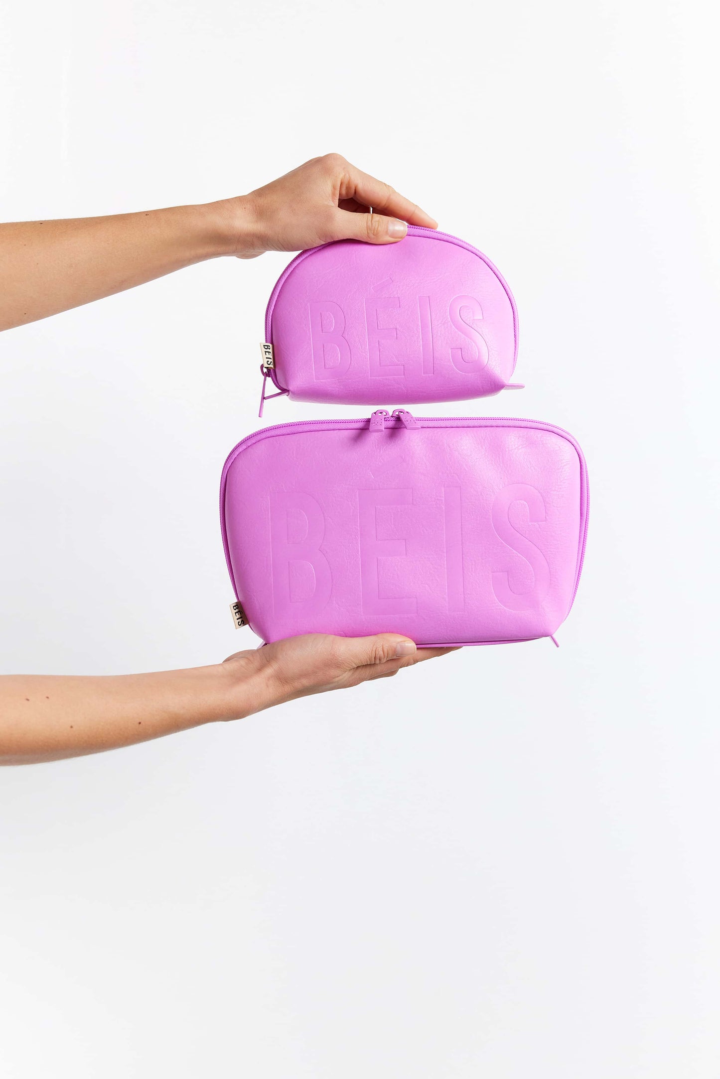 The Cosmetic Pouch Set in Berry