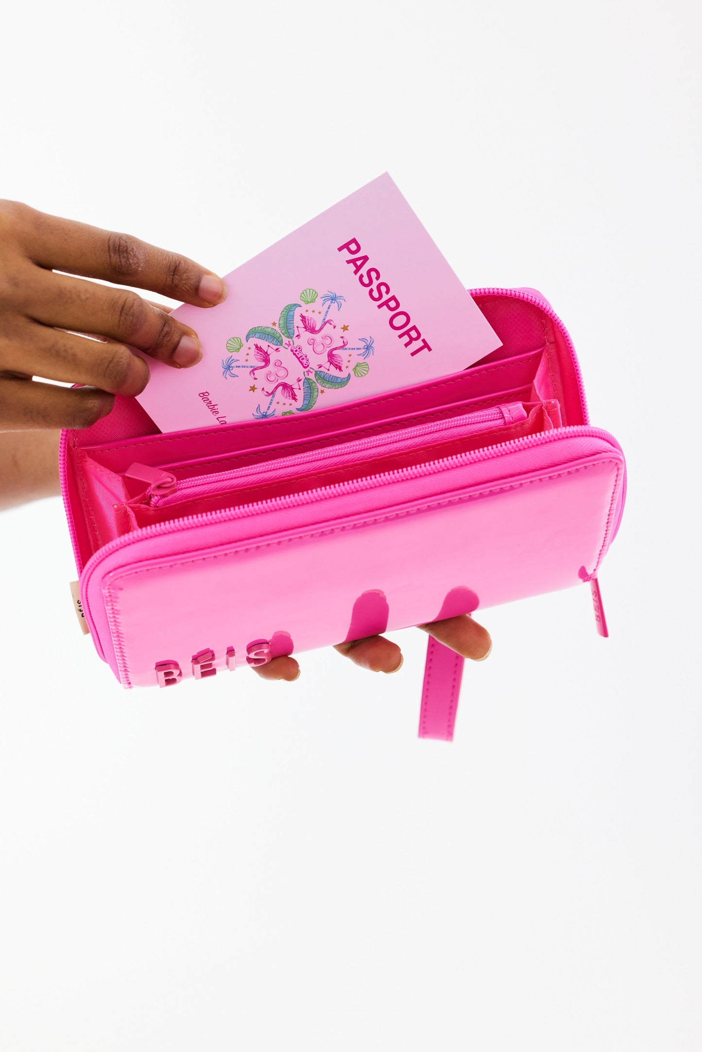 The Travel Wallet in Barbie™ Pink