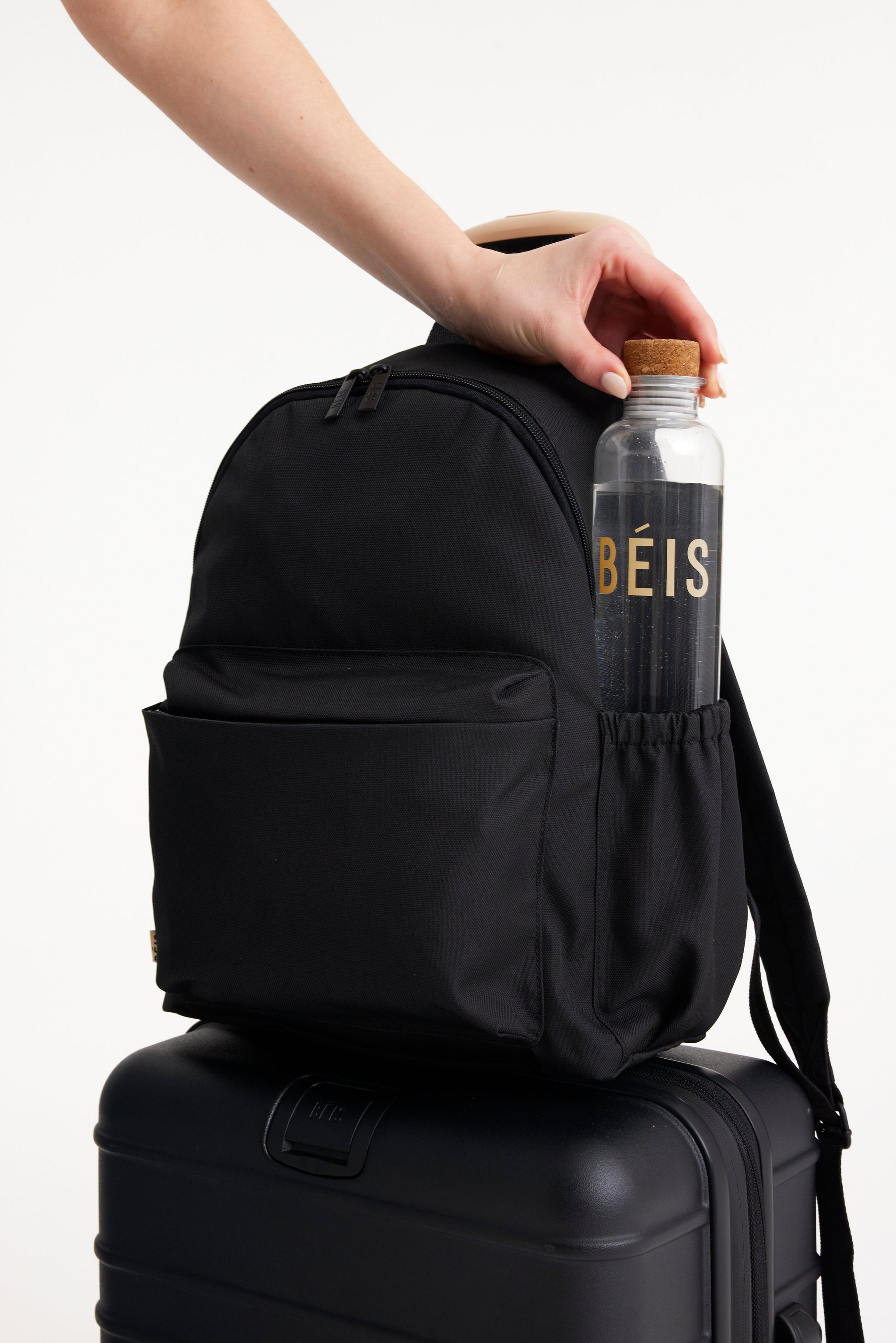 BÉIS 'The BÉISics Backpack' in Black - Backpack For Work & Travel With ...