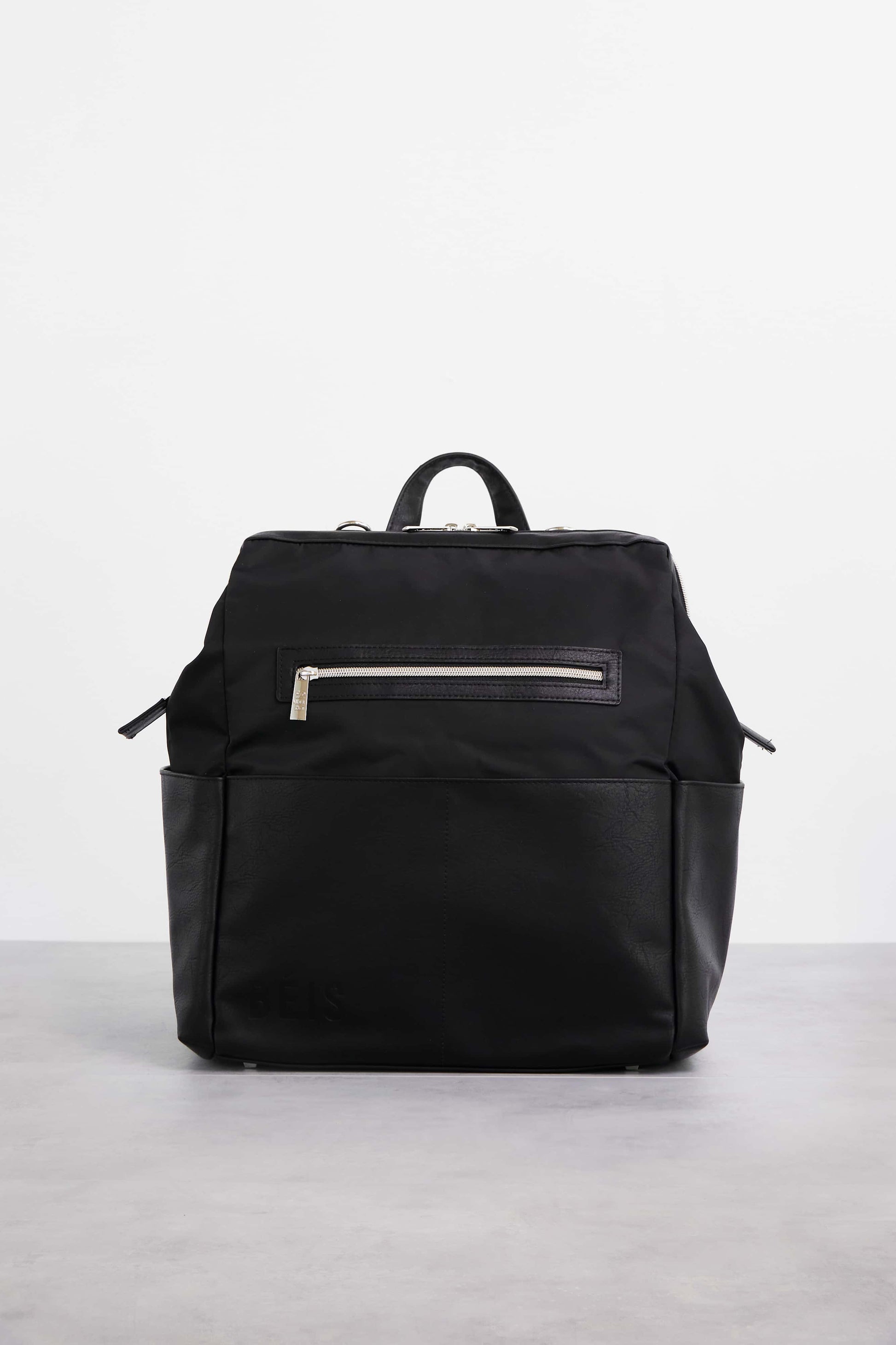 Backpack Diaper Bag Black Front