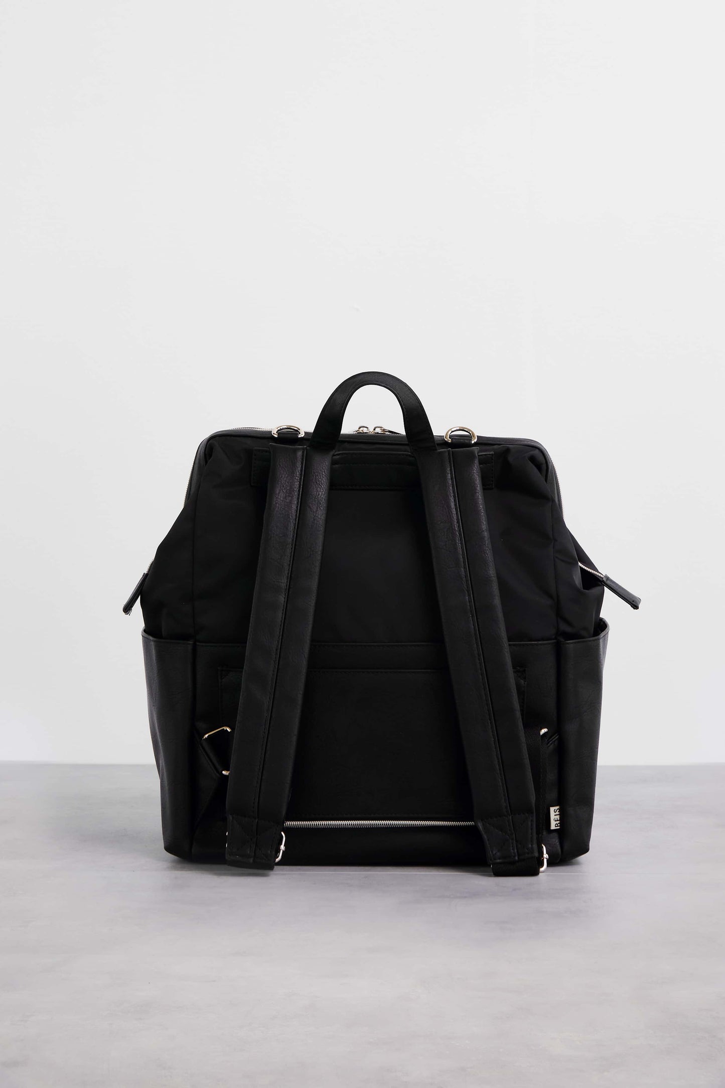 Backpack Diaper Bag Black Back