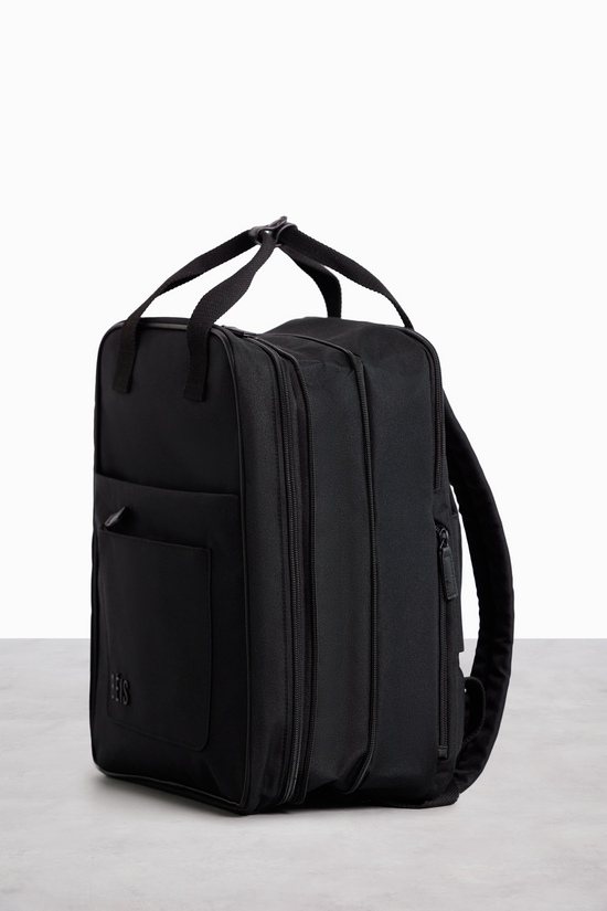 BÉIS 'The Expandable Backpack' in Black Black Rucksack For Work