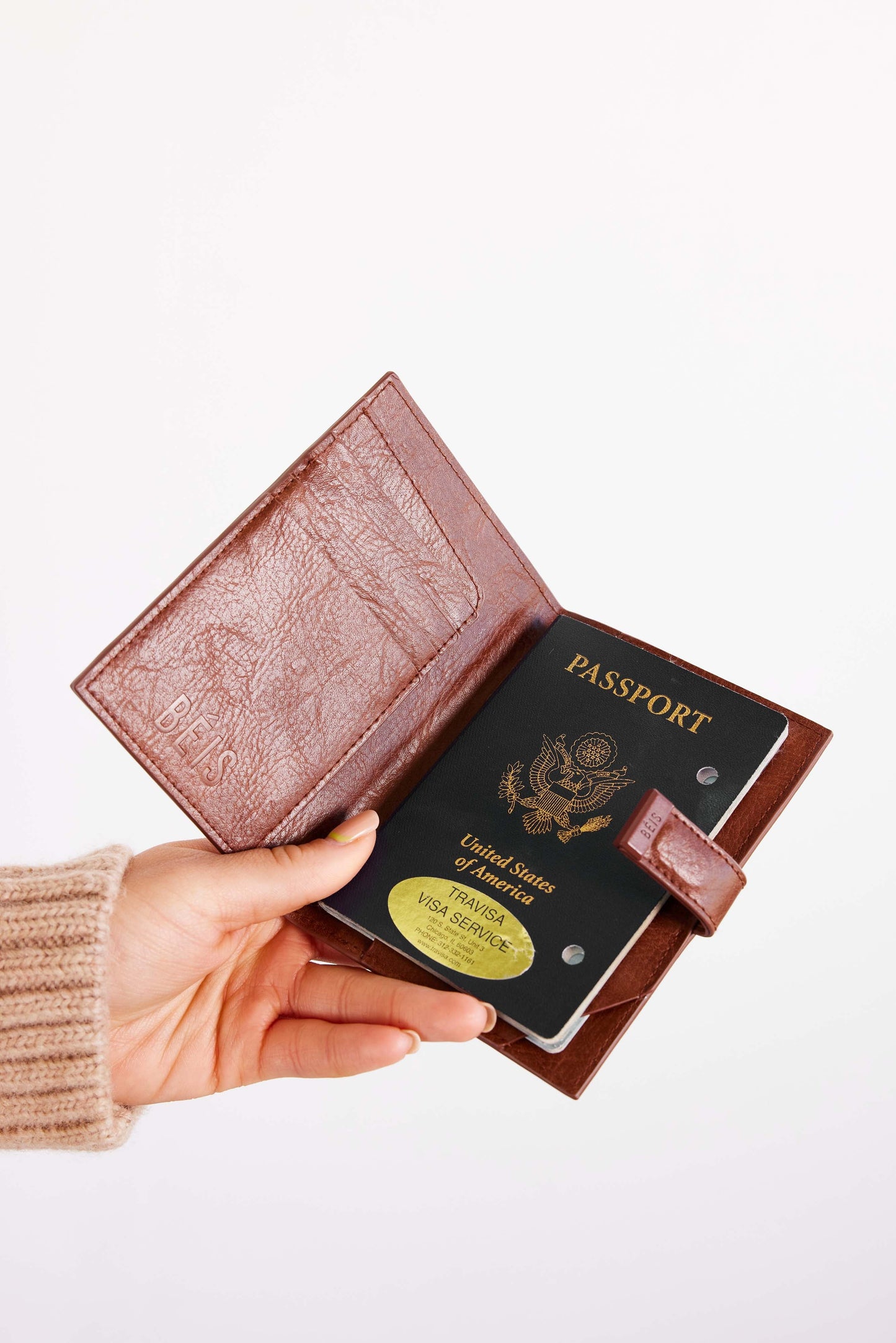 Set d'étiquettes de passeport et de bagage en érable