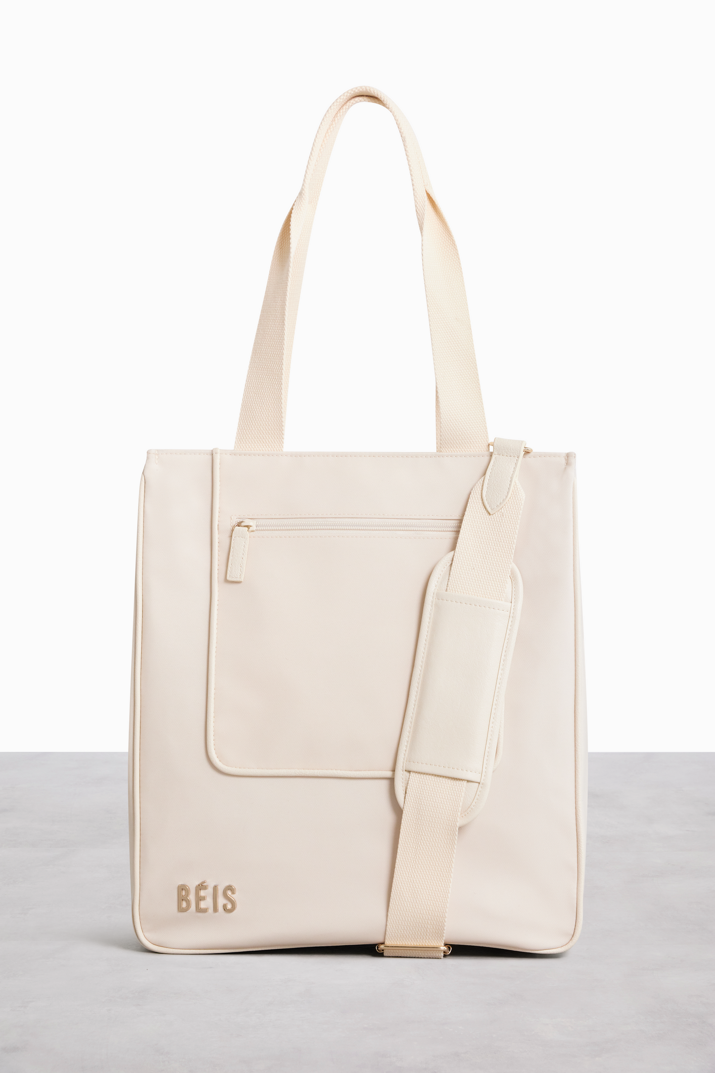 The North To South Tote in Beige