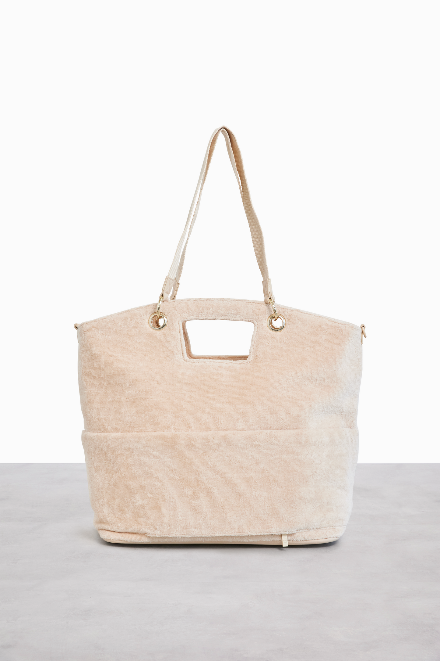 The Terry Tote in Beige