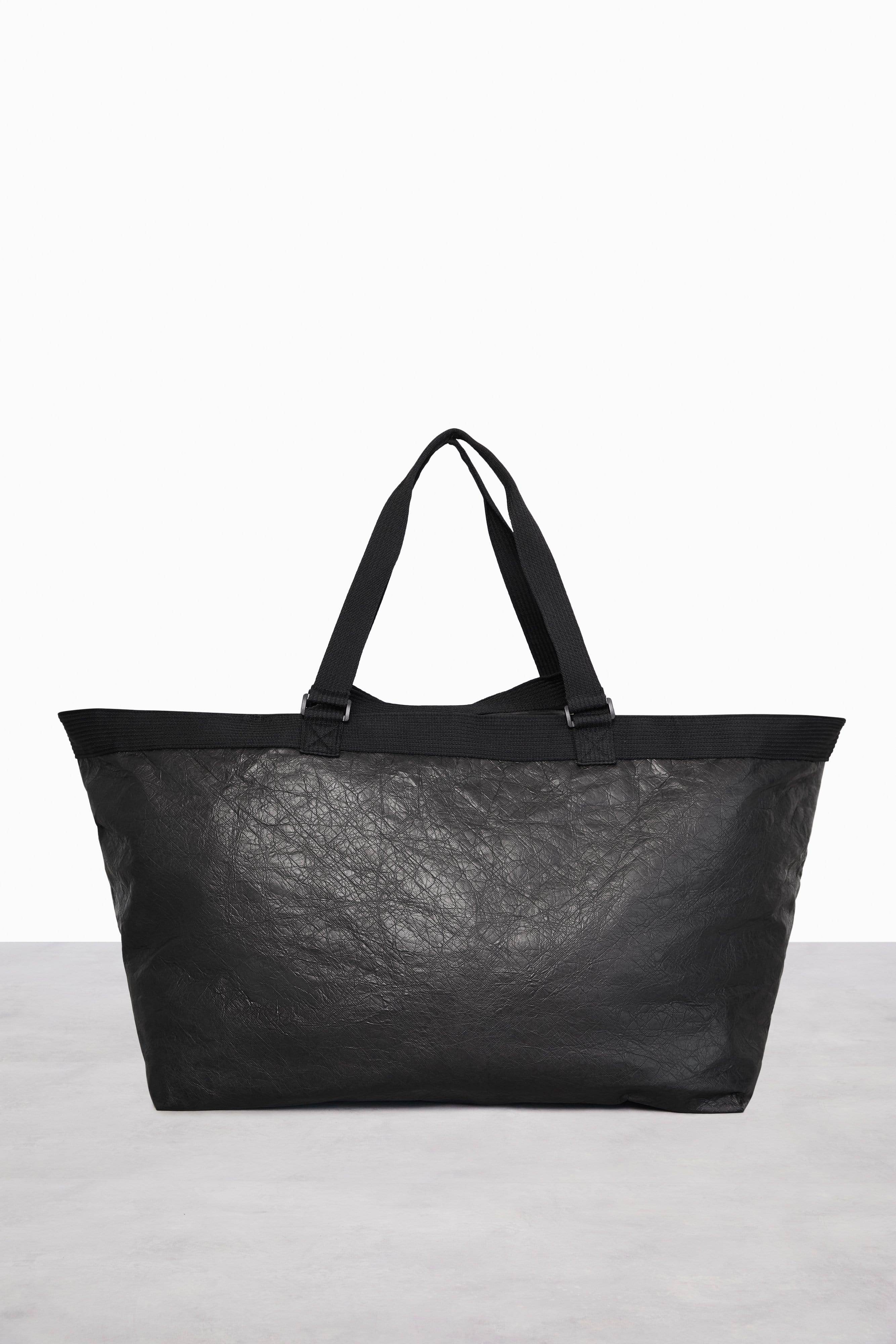 Large black leather handbag sale