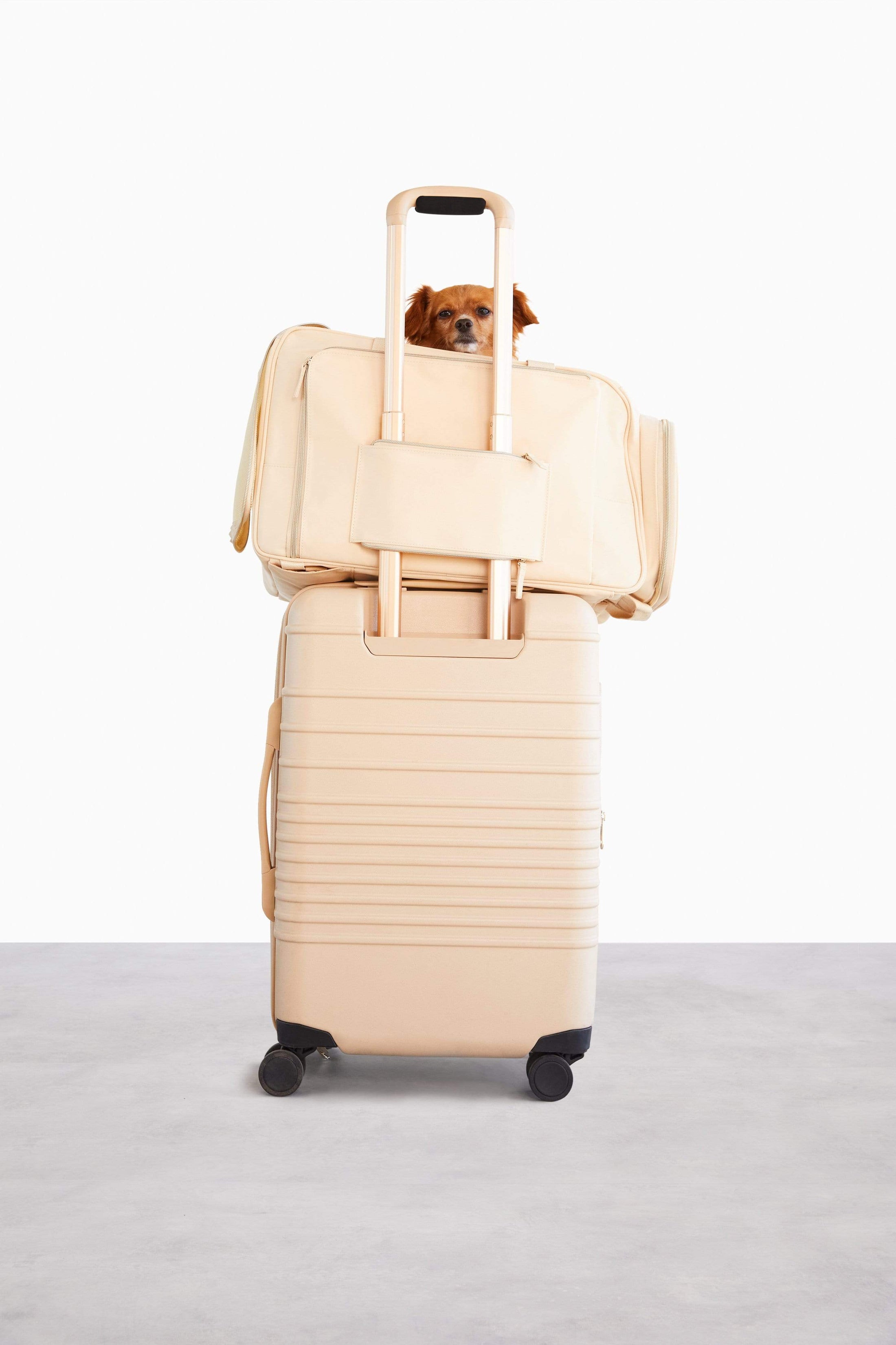 BÉIS 'The Regulation Pet Carryon' in Beige BÉIS Travel CA