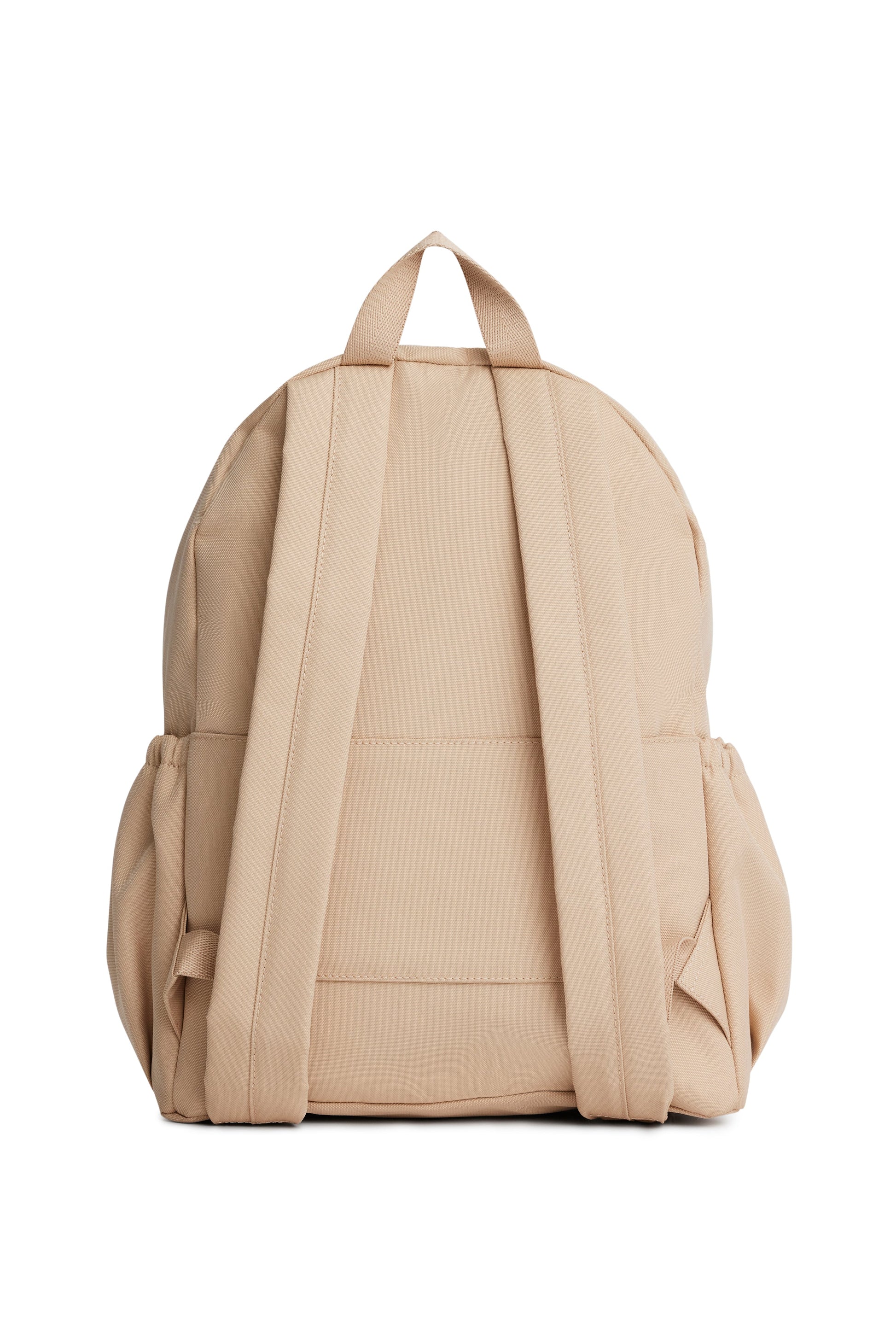 beige backpack with laptop sleeve BÉIS 'The BEISICS Backpack' in Beige