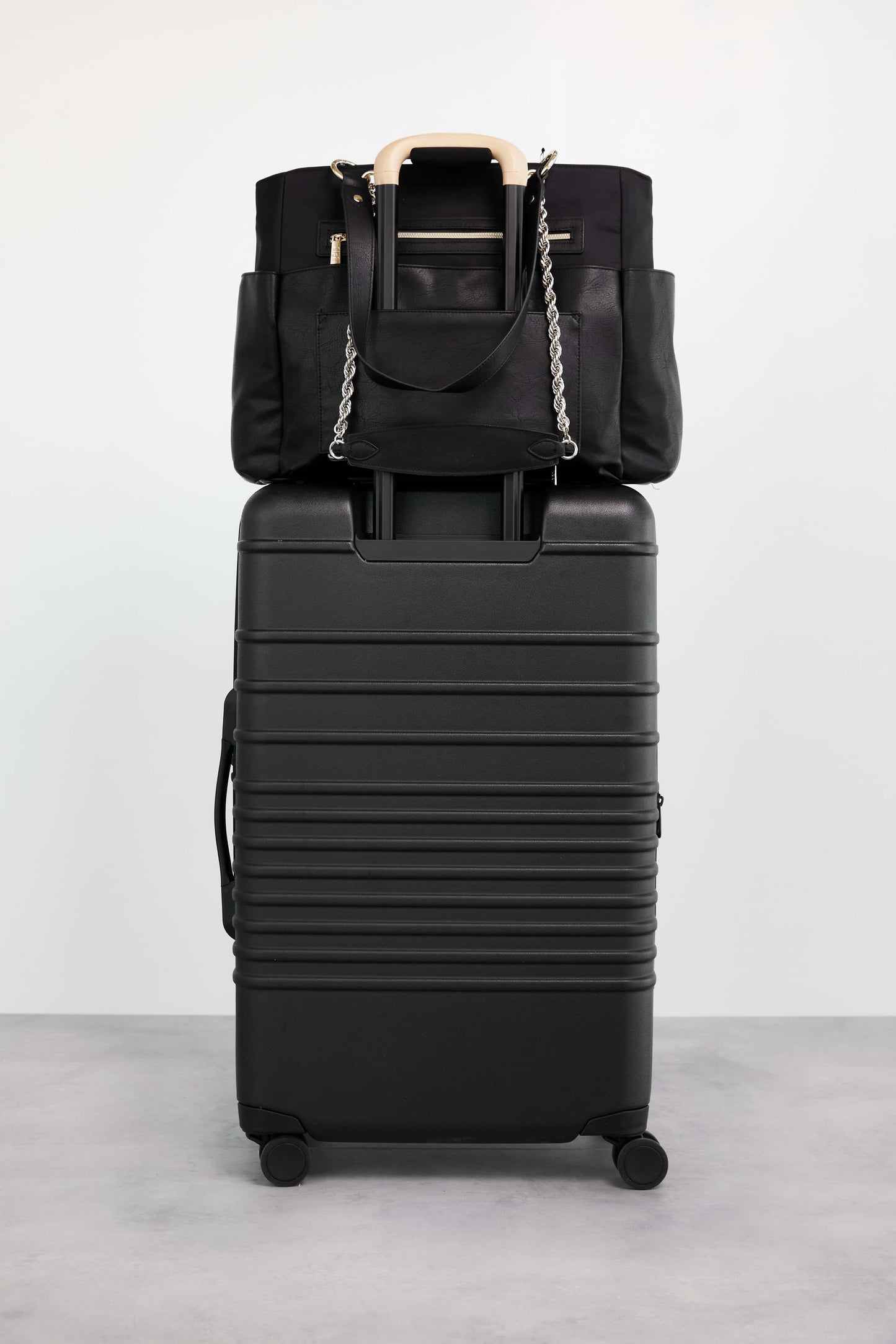 Diaper Bag Black Stacked Luggage