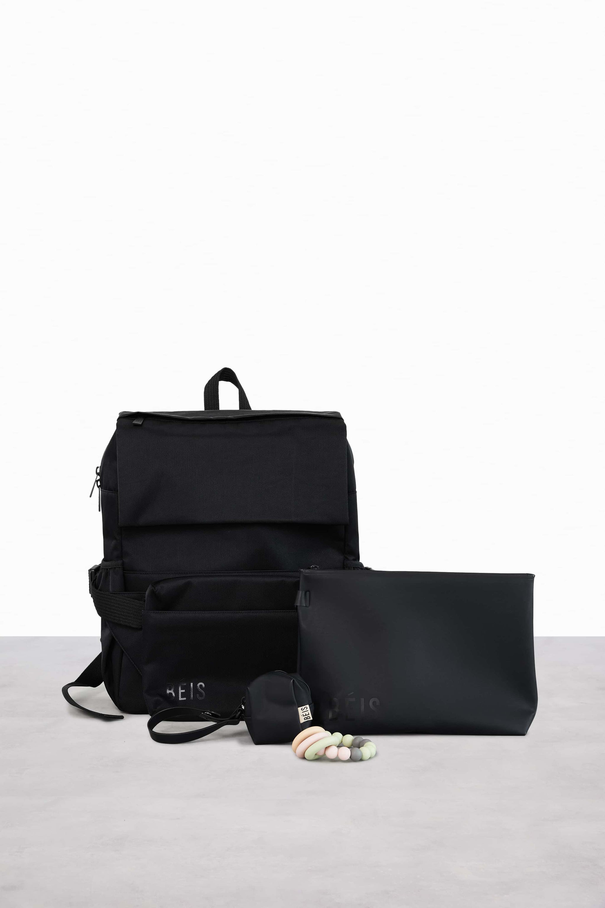 BÉIS 'The Ultimate Diaper Backpack' in Black Diaper Bag Backpack
