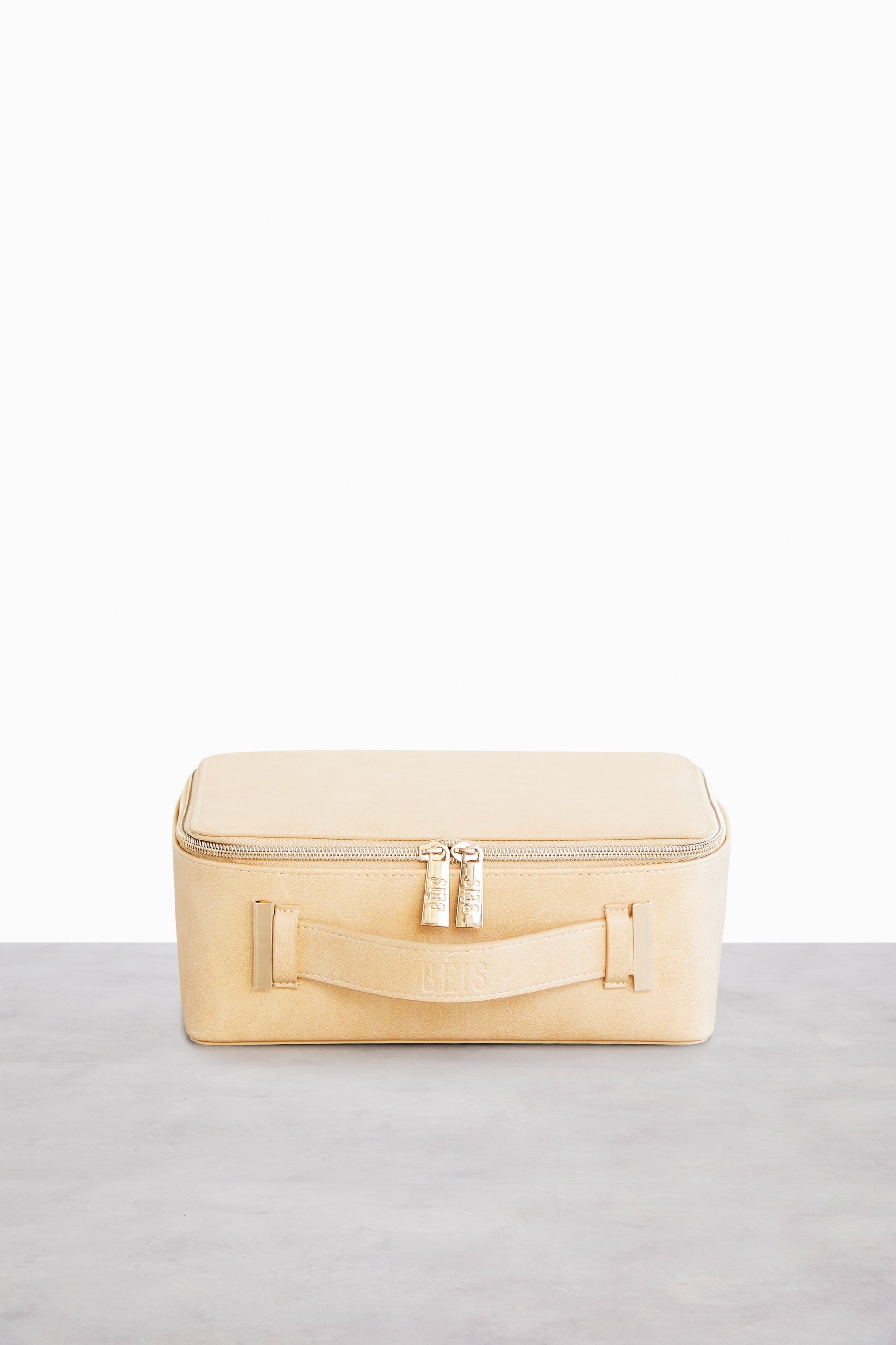 beige travel makeup bag The Dopp Kit in The dedicated makeup brush section uses clear waterproof TPU material OCHEAL Personalized Makeup Bag, Beige