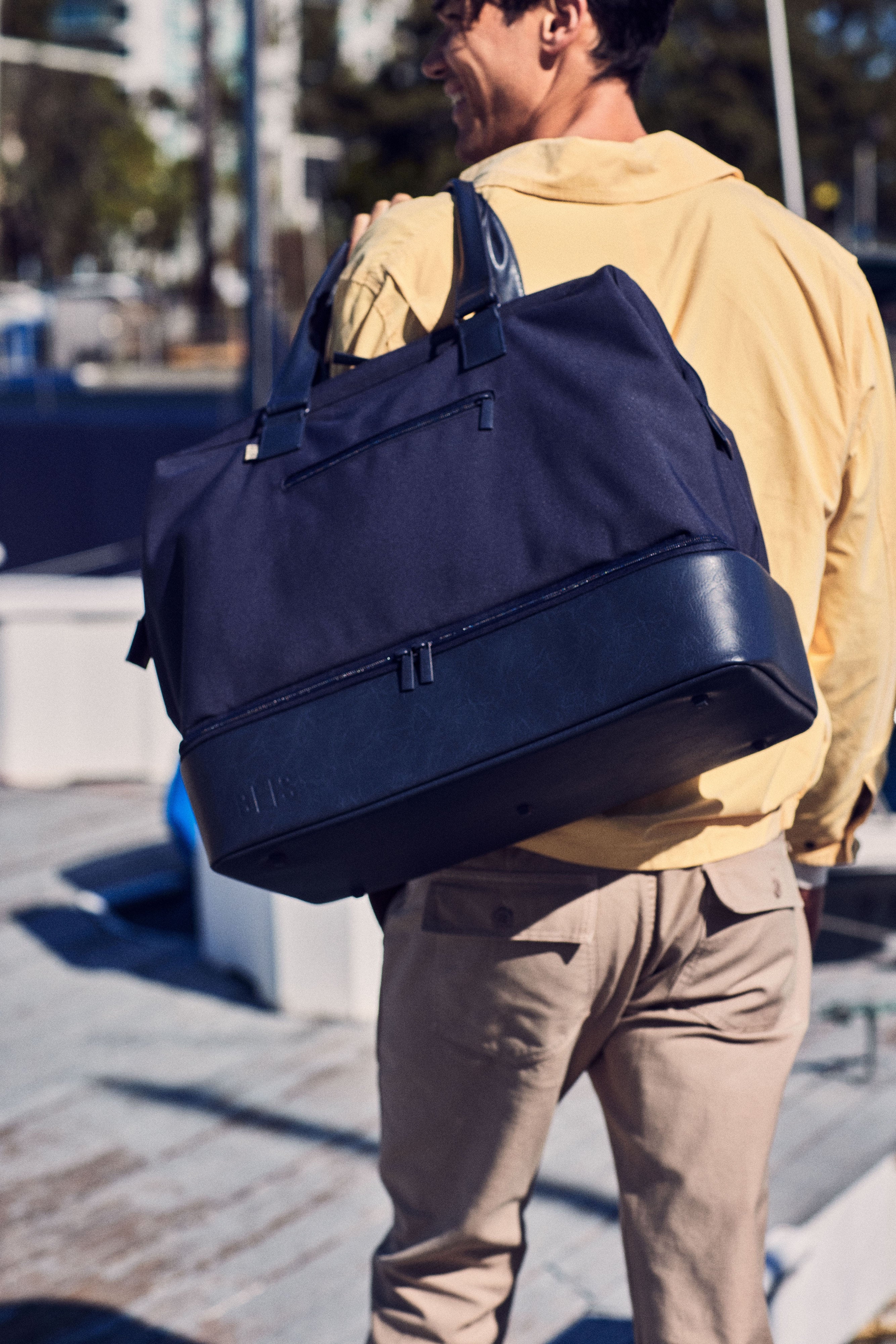 Navy blue hotsell weekender bag